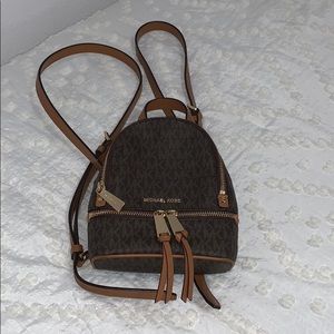 Michael Kors mini Rhea logo backpack